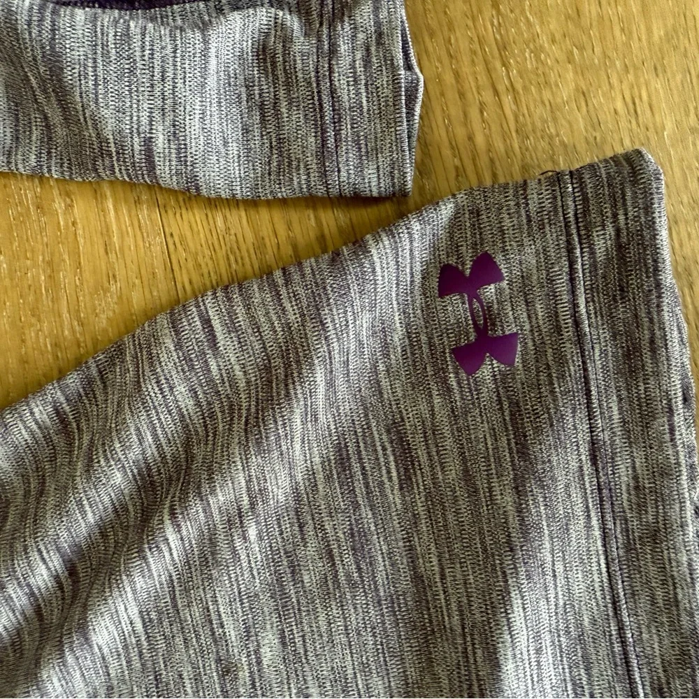 Under Armour Heathered purple and gray  Hooded Top - Picture 2 of 3